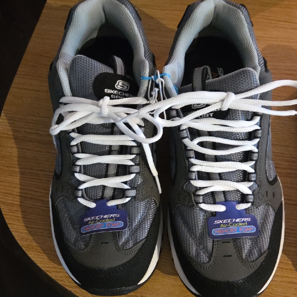 Skechers Gray and Black Athletic Shoes